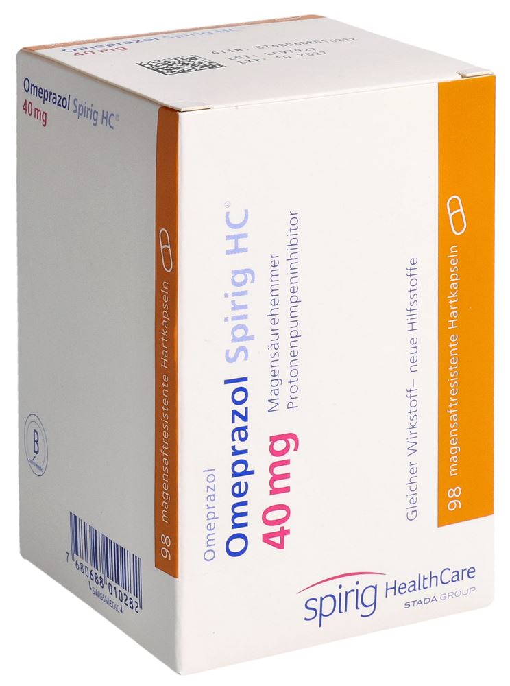 OMEPRAZOL Spirig HC caps 40 mg 98 pce