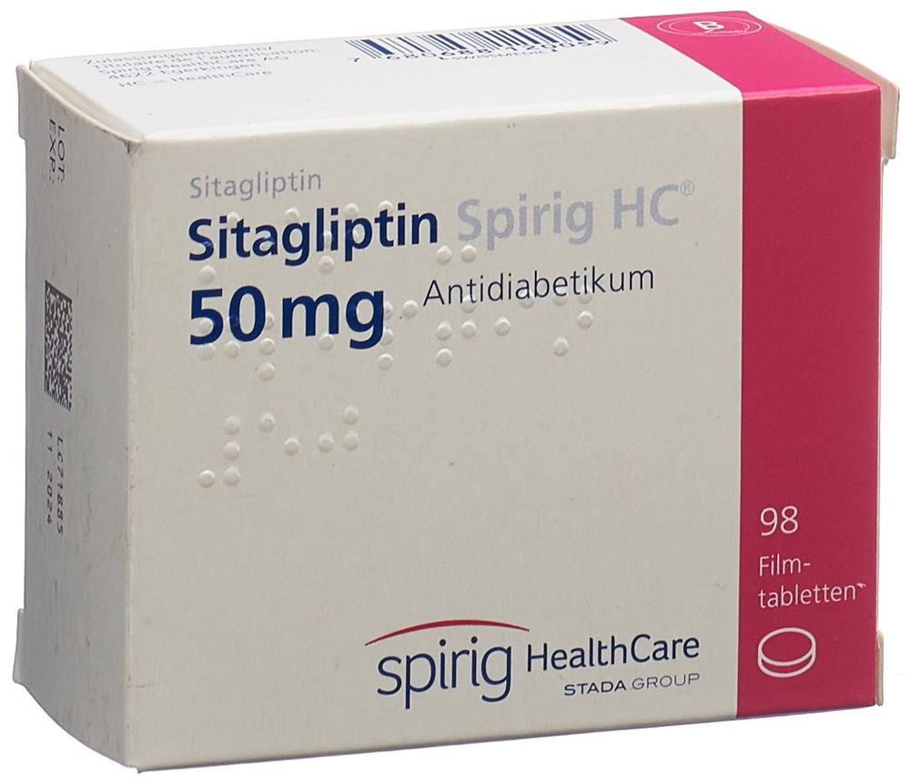 SITAGLIPTINE Spirig HC cpr pell 50 mg 98 pce