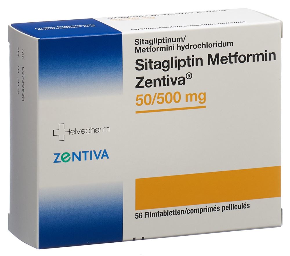 SITAGLIPTIN Metformin Zentiva 50/500mg 56 pce