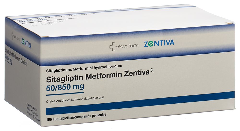 SITAGLIPTIN Metformin Zentiva 50/850mg 196 pce