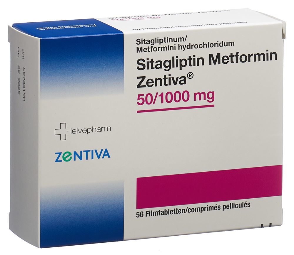 SITAGLIPTIN Metformin Zentiva 50/1000mg 56 pce