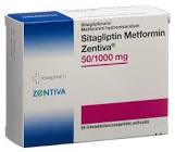 Sitagliptin Metformin Zentiva 50/1000mg, Filmtabletten
