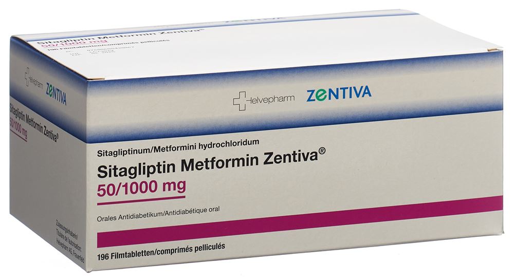 SITAGLIPTIN Metformin Zentiva 50/1000mg 196 pce