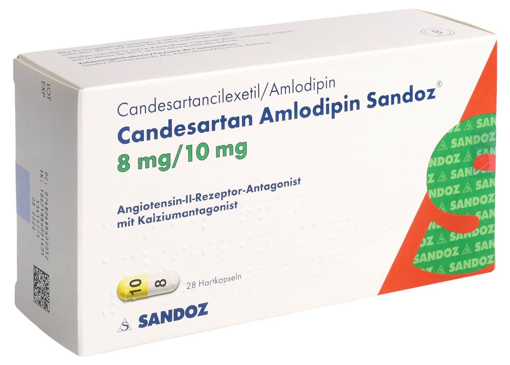 CANDESARTAN Amlodipine Sandoz caps 8/10mg 28 pce