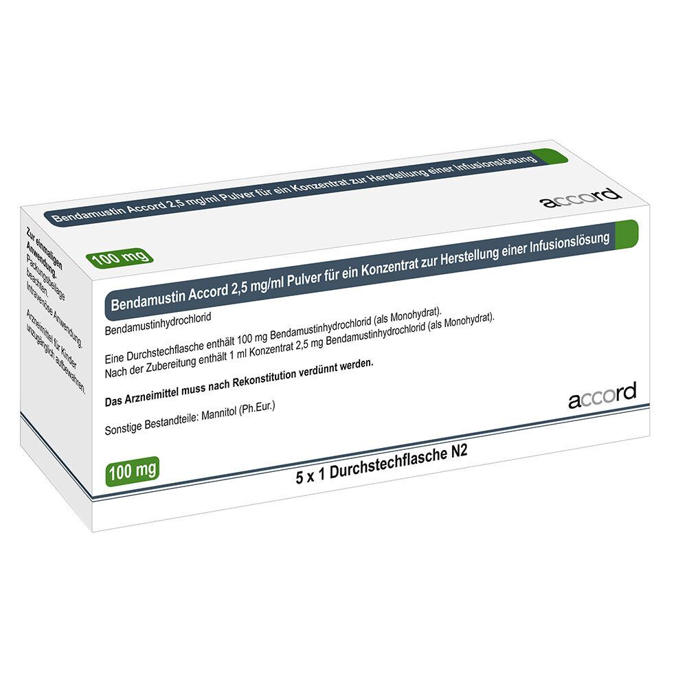 Bendamustin Accord liquid 100 mg/4 ml, Konzentrat zur Herstellung einer Infusionslösung