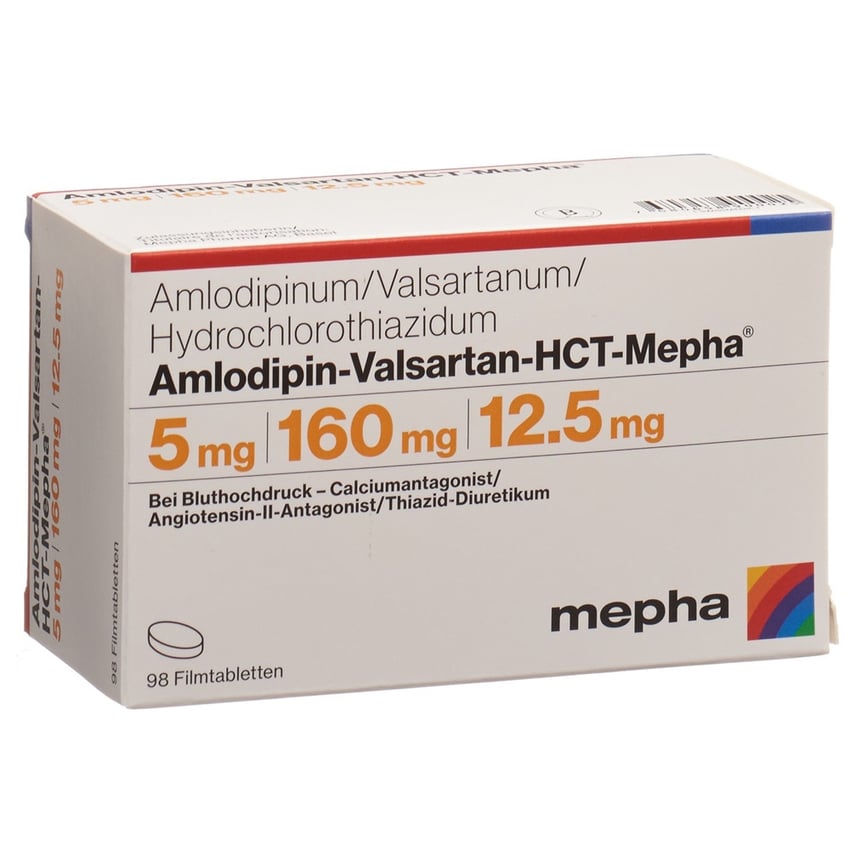 Amlodipin Valsartan HCT Viatris 5 mg/160 mg/12.5 mg, Filmtabletten