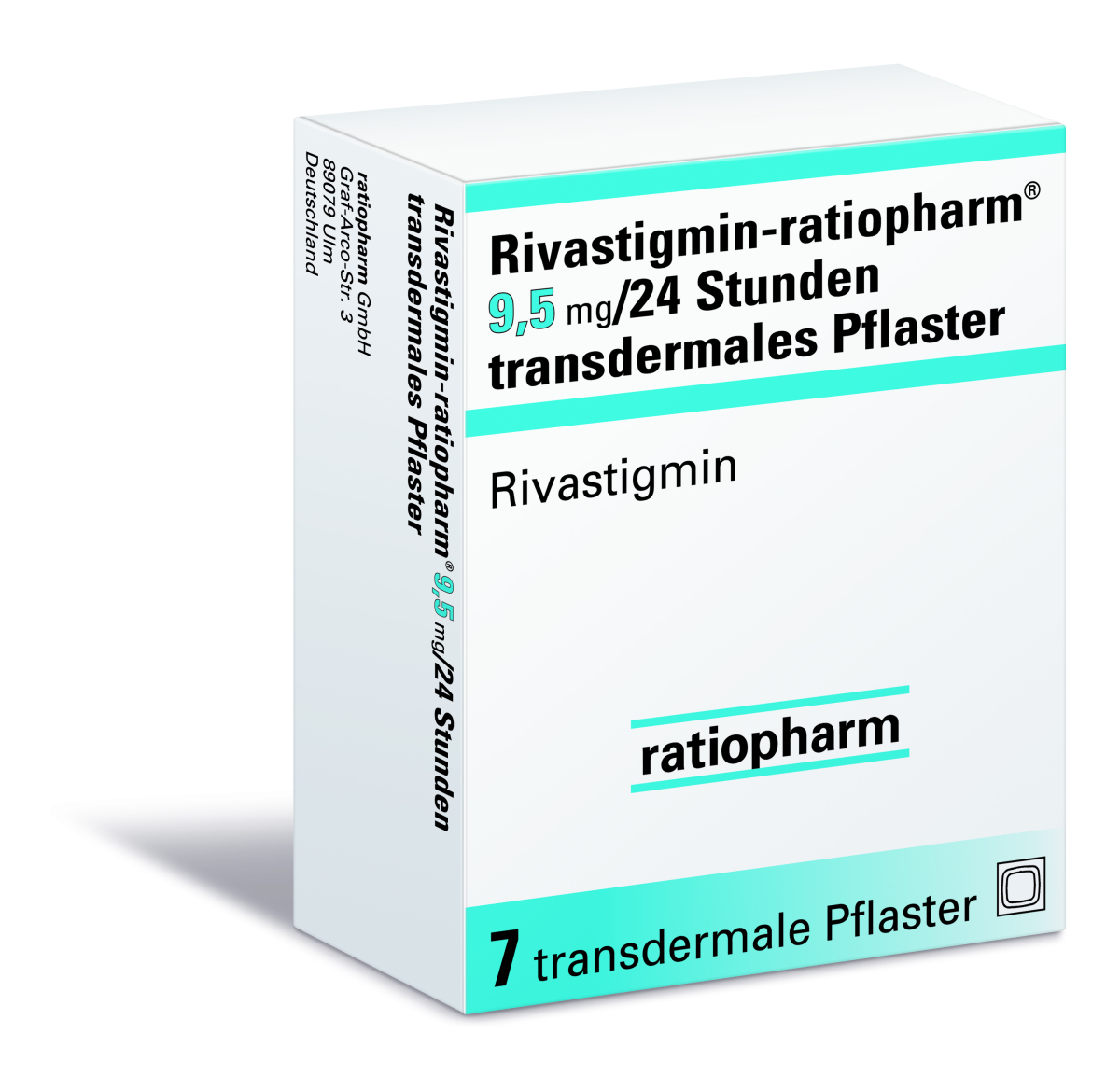 Rivasur zweimal wöchentlich 9,5 mg/24 Stunden, Transdermales Pflaster