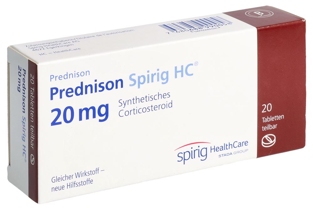 PREDNISONE Spirig HC cpr 20 mg 20 pce