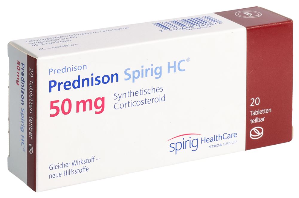 PREDNISONE Spirig HC cpr 50 mg 20 pce