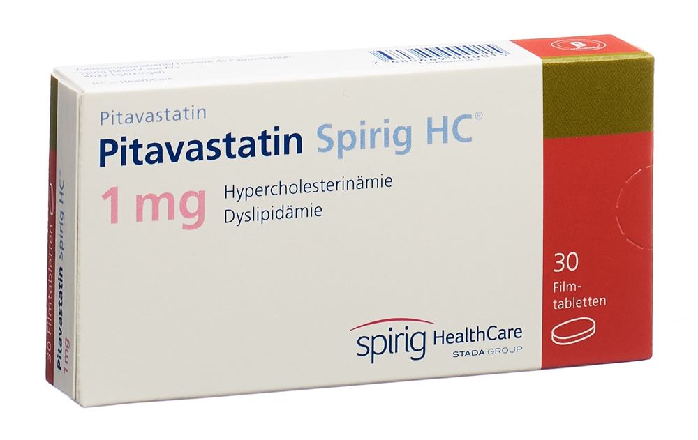 PITAVASTATINE Spirig HC cpr pell 1 mg 30 pce