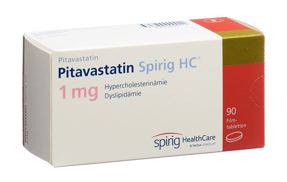 PITAVASTATINE Spirig HC cpr pell 1 mg 90 pce