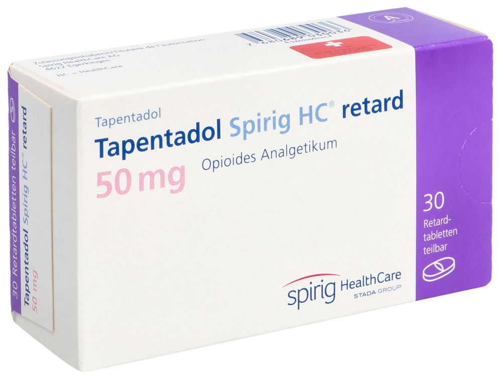 TAPENTADOL Spirig HC retard cpr ret 50 mg 30 pce