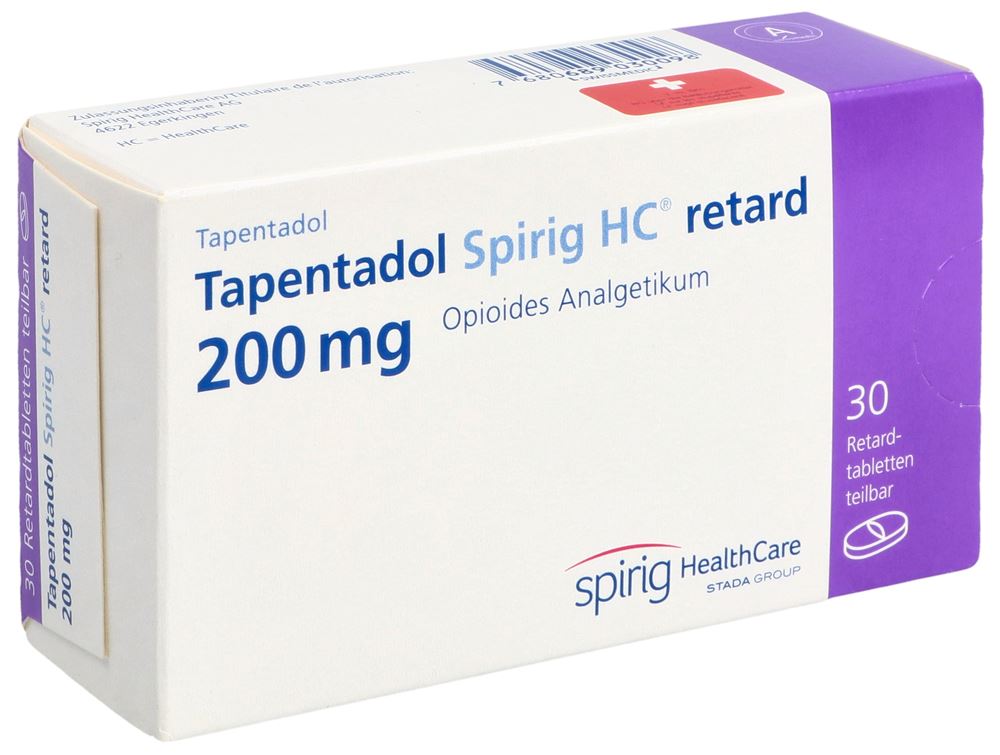 TAPENTADOL Spirig HC retard cpr ret 200 mg 30 pce