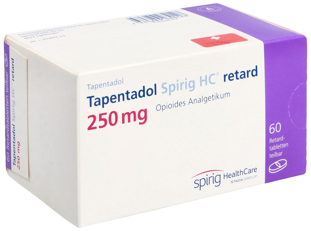 TAPENTADOL Spirig HC retard cpr ret 250 mg 60 pce