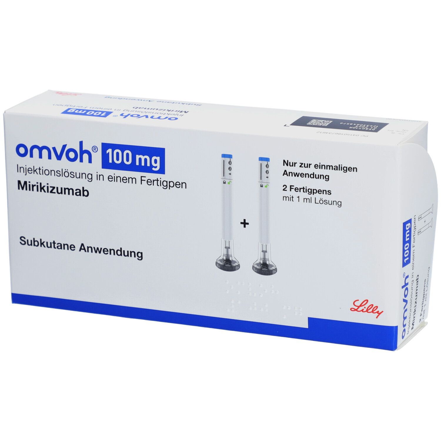 Omvoh 100 mg, solution injectable en seringue préremplie