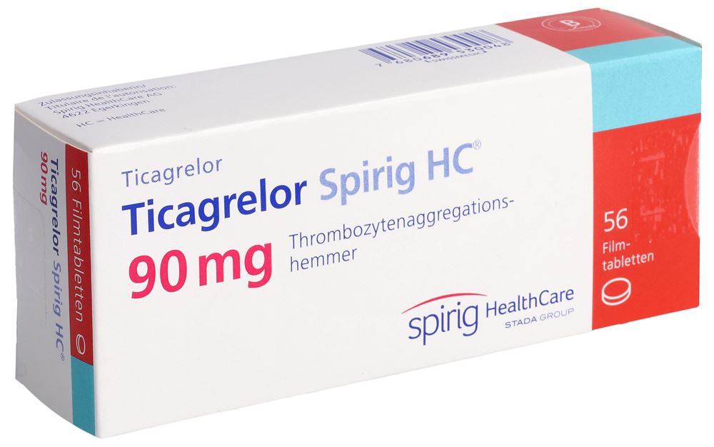 TICAGRELOR Spirig HC cpr pell 90 mg 56 pce