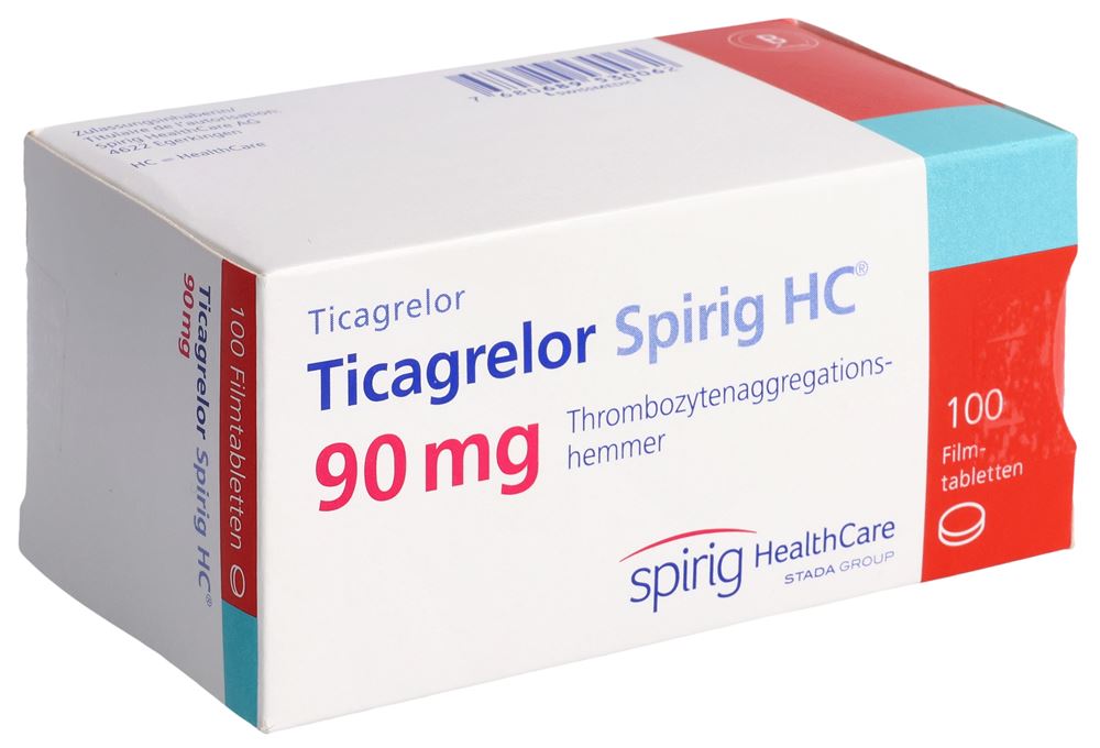 TICAGRELOR Spirig HC cpr pell 90 mg 100 pce