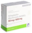Sitagliptin Metformin NOBEL 50 mg/500 mg, Filmtabletten