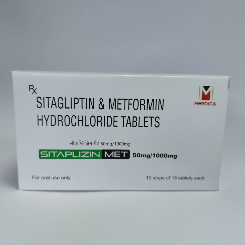 Sitagliptin Metformin NOBEL 50 mg/1000 mg, Filmtabletten