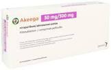 Akeega 50 mg/500 mg, Filmtabletten