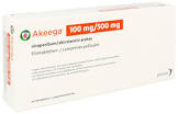 Akeega 100 mg/500 mg, Filmtabletten