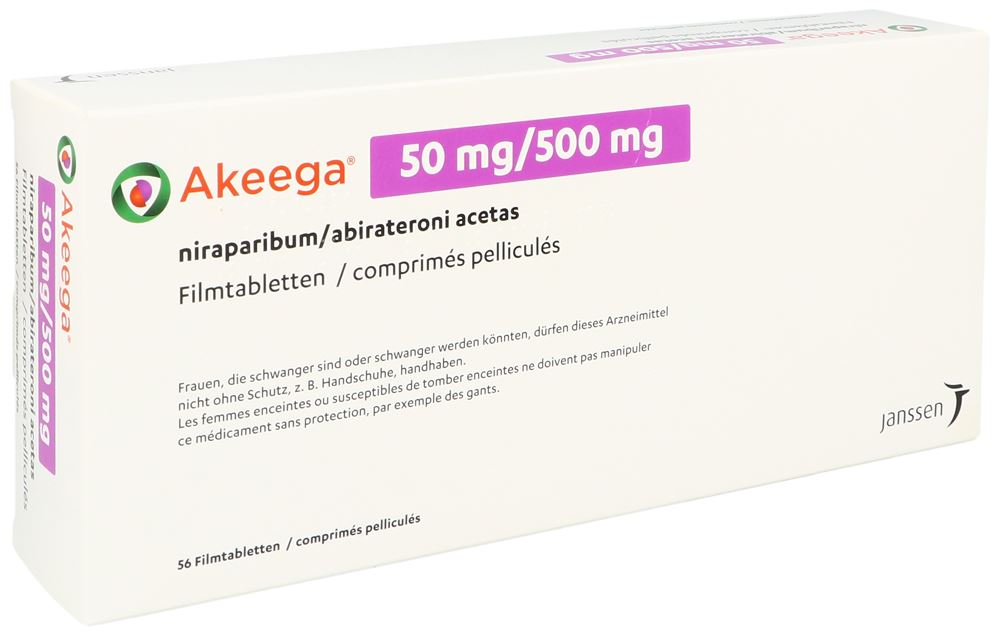 Akeega 100 mg/500 mg, Filmtabletten