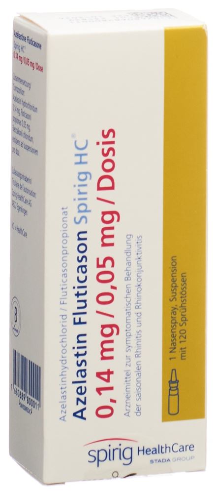 AZELASTINE FLUTICASO Spirig HC 0.14/0.05mg 120 dos