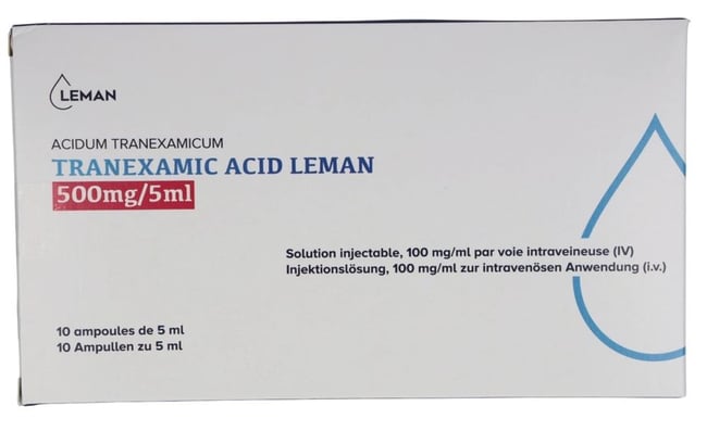 Tranexamic OrPha 500 mg/5 ml, Injektionslösung