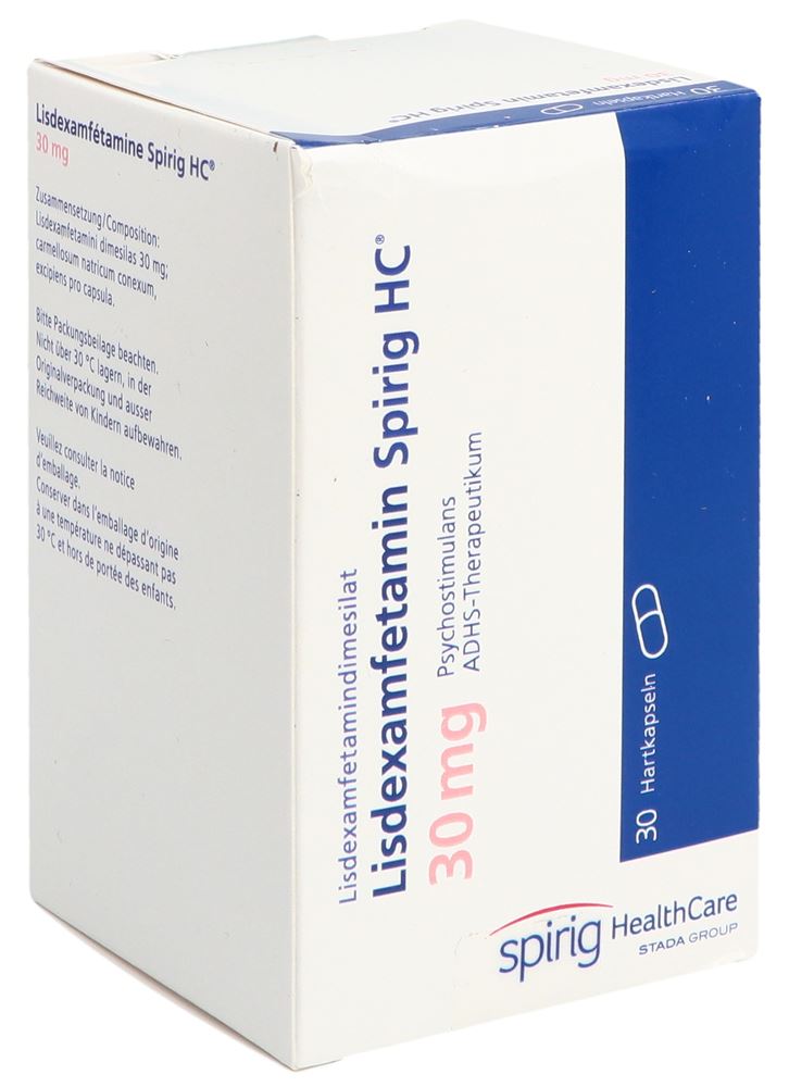 LISDEXAMFETAMINE Spirig HC caps 30 mg bte 30 pce