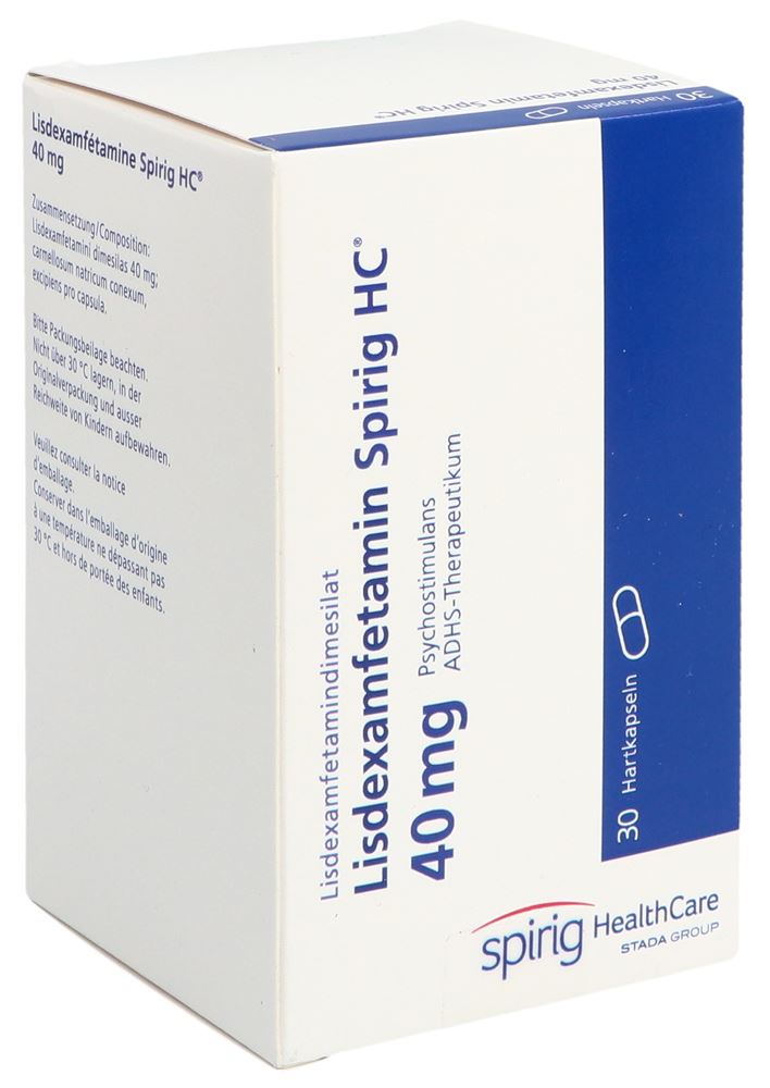 LISDEXAMFETAMINE Spirig HC caps 40 mg bte 30 pce
