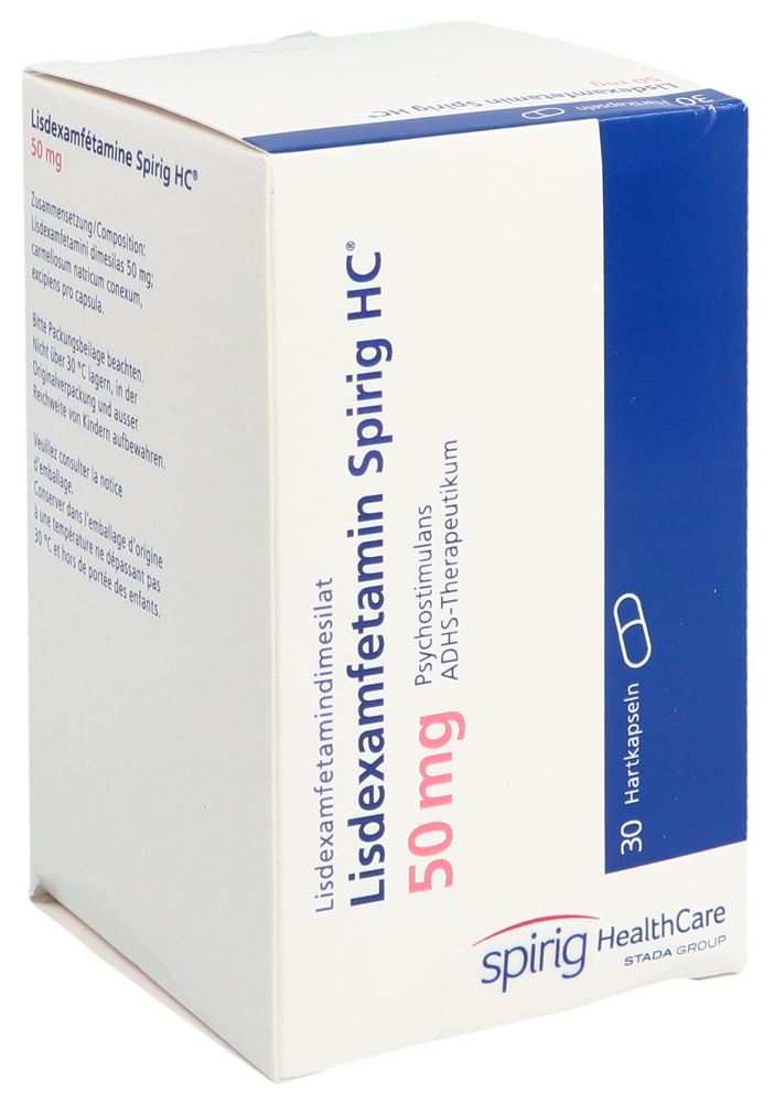 LISDEXAMFETAMINE Spirig HC caps 50 mg bte 30 pce