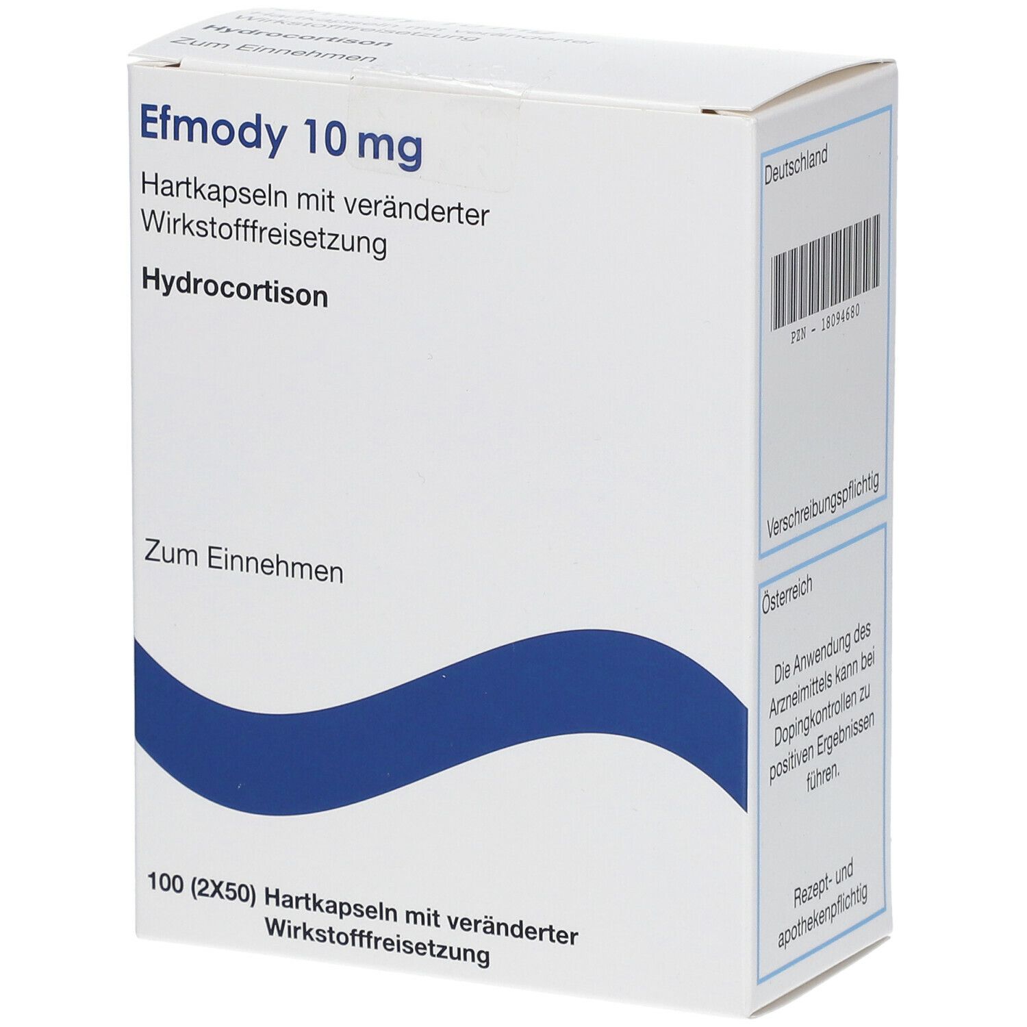 Efmody 10 mg, Hartkapseln mit veränderter Wirkstofffreisetzung