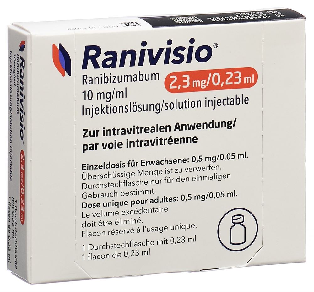 RANIVISIO sol inj 2.3 mg/0.23ml flac 0.23 ml