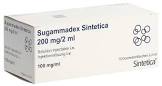 Sugammadex Zentiva 200 mg/2 ml, Injektionslösung