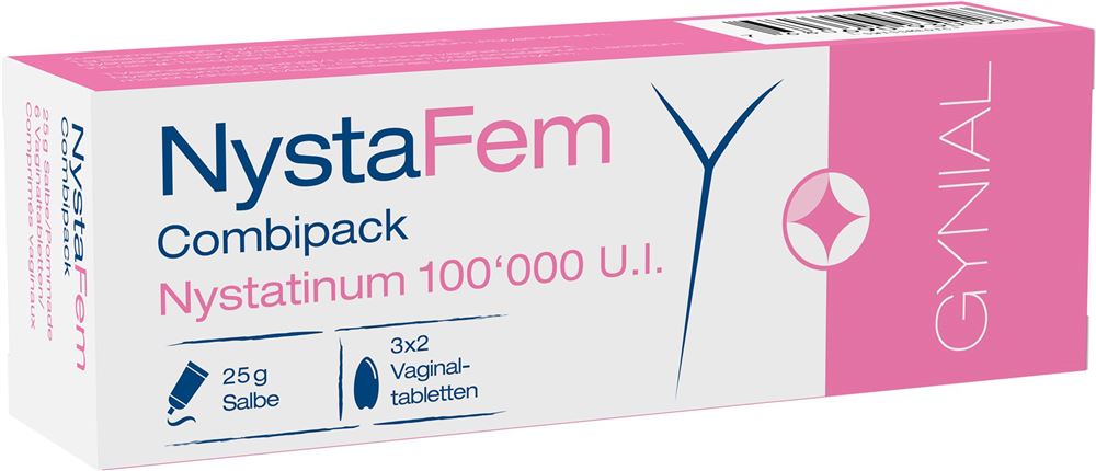 NYSTAFEM combipack 100000 UI ong+cpr vag