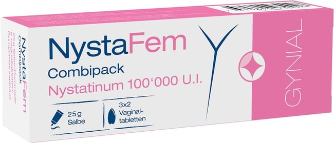 Nystafem Combipack 100 000 U.I., Salbe und Vaginaltabletten