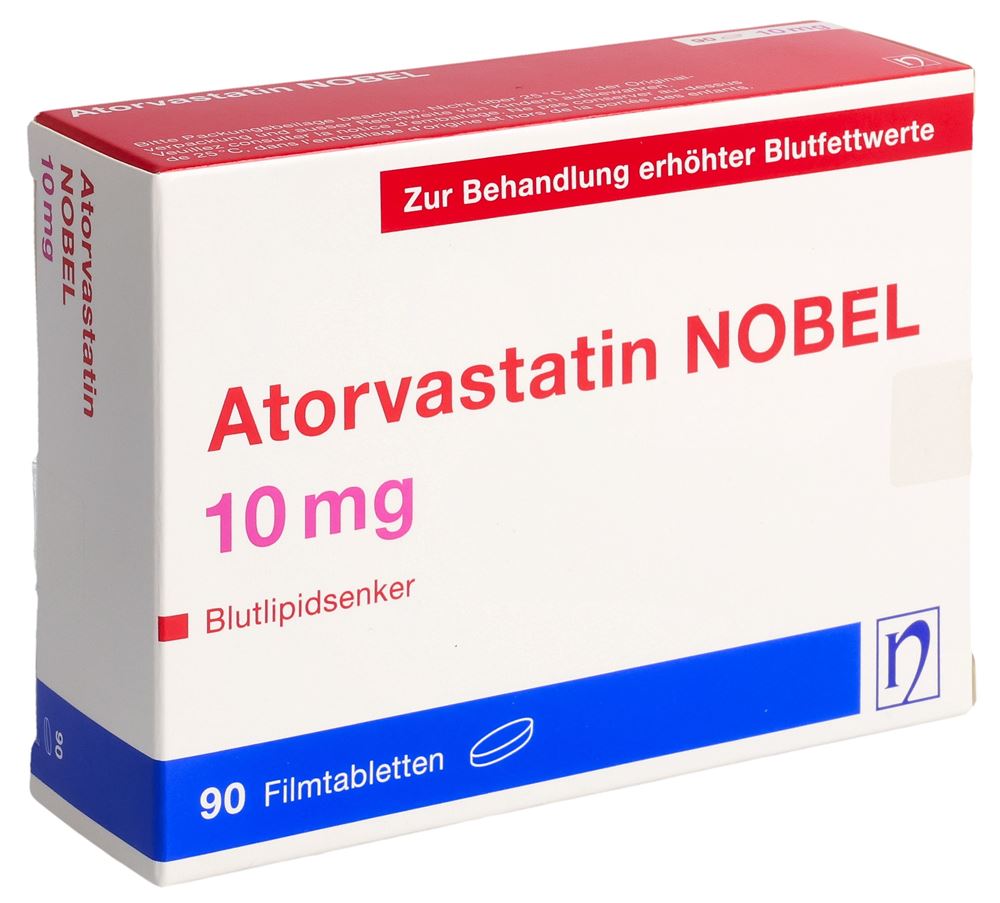 ATORVASTATIN NOBEL cpr pell 10 mg 90 pce