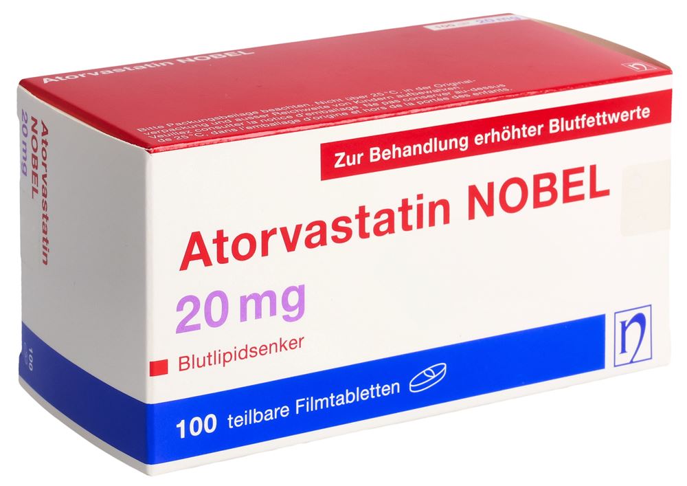 ATORVASTATIN NOBEL cpr pell 20 mg 100 pce