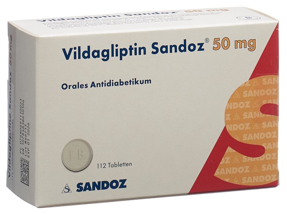 VILDAGLIPTINE Sandoz cpr 50 mg 112 pce