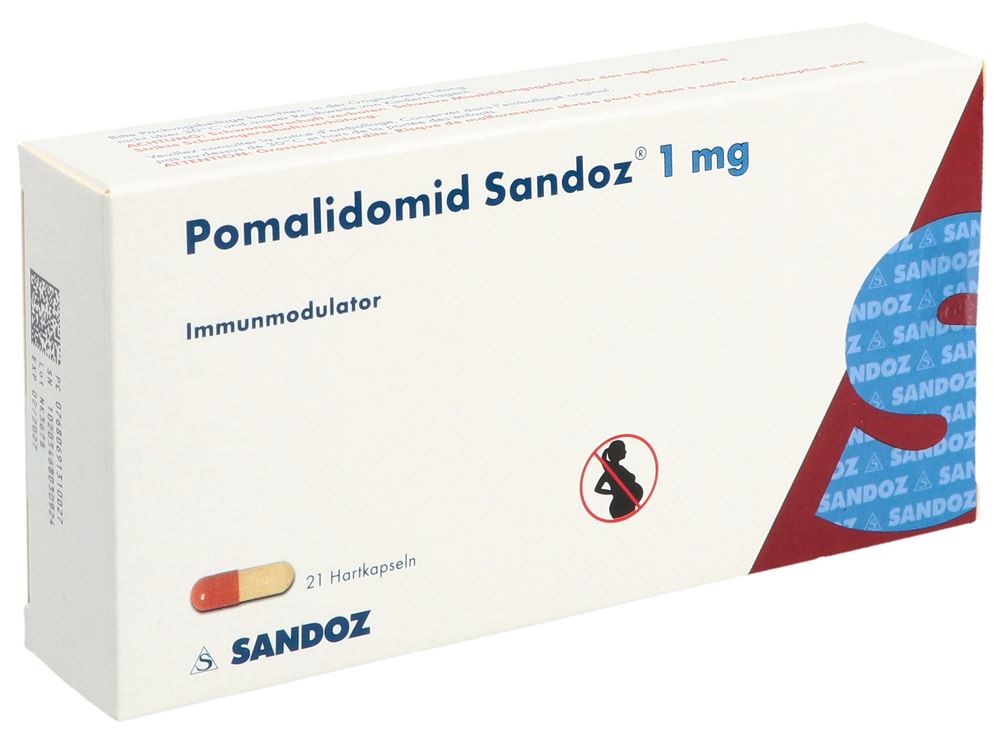 POMALIDOMIDE Sandoz caps 1 mg 21 pce