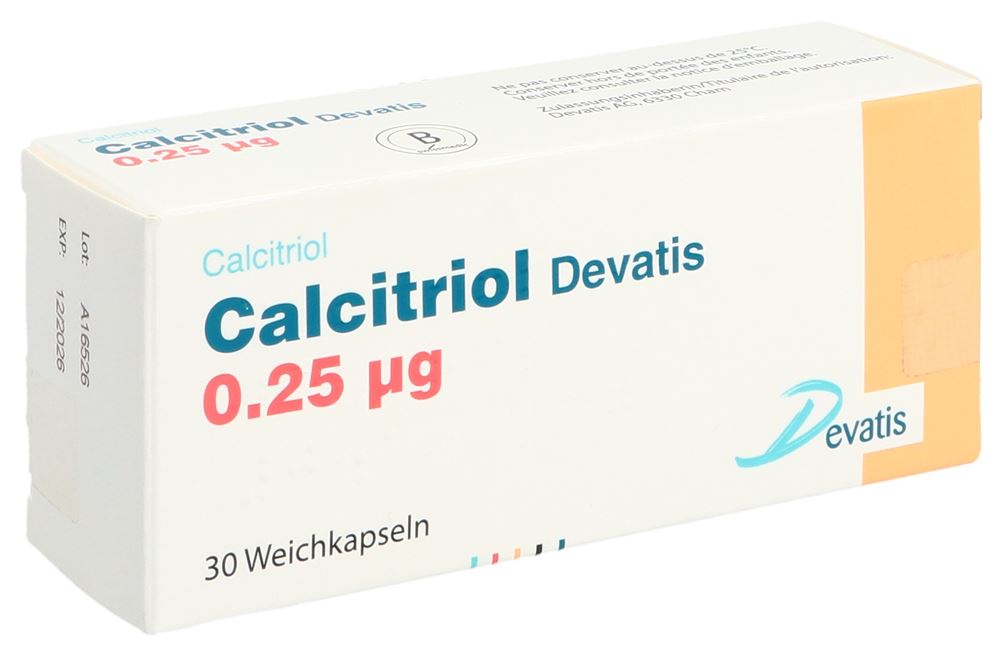 CALCITRIOL Devatis caps moll 0.25 mcg 30 pce
