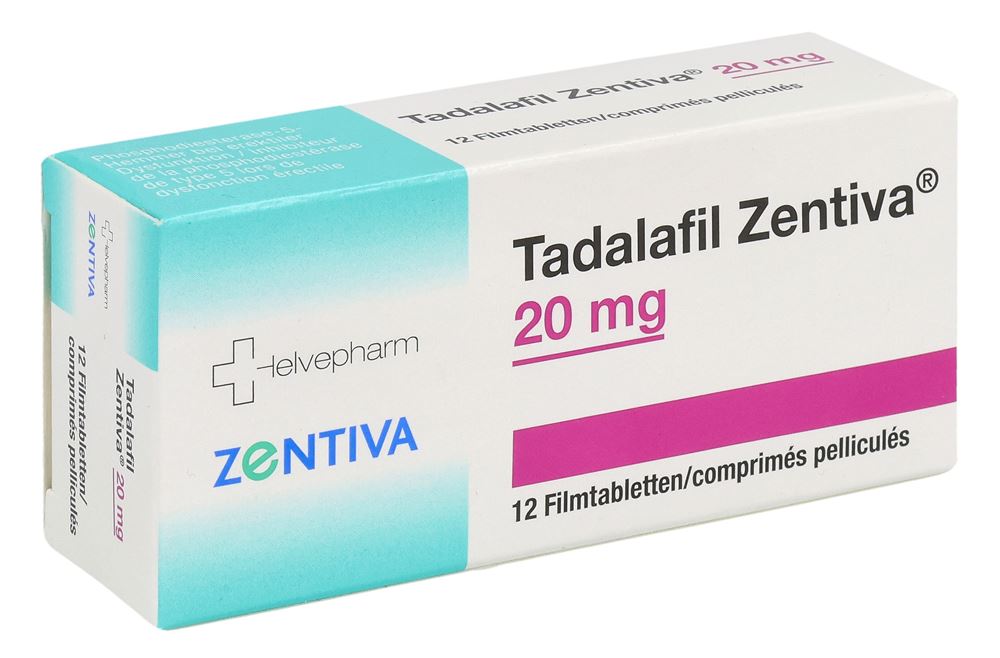 TADALAFIL Zentiva cpr pell 20 mg 12 pce