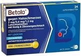 Betolo, Lutschtabletten mit Honig-Zitronengeschmack