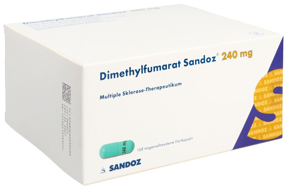 DIMETHYLFUMARATE Sandoz caps 240 mg 168 pce