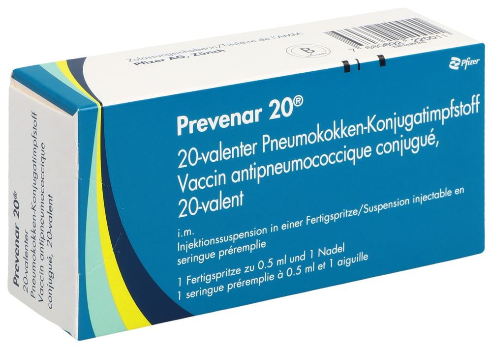 Prevenar 20, Injektionssuspension in einer Fertigspritze