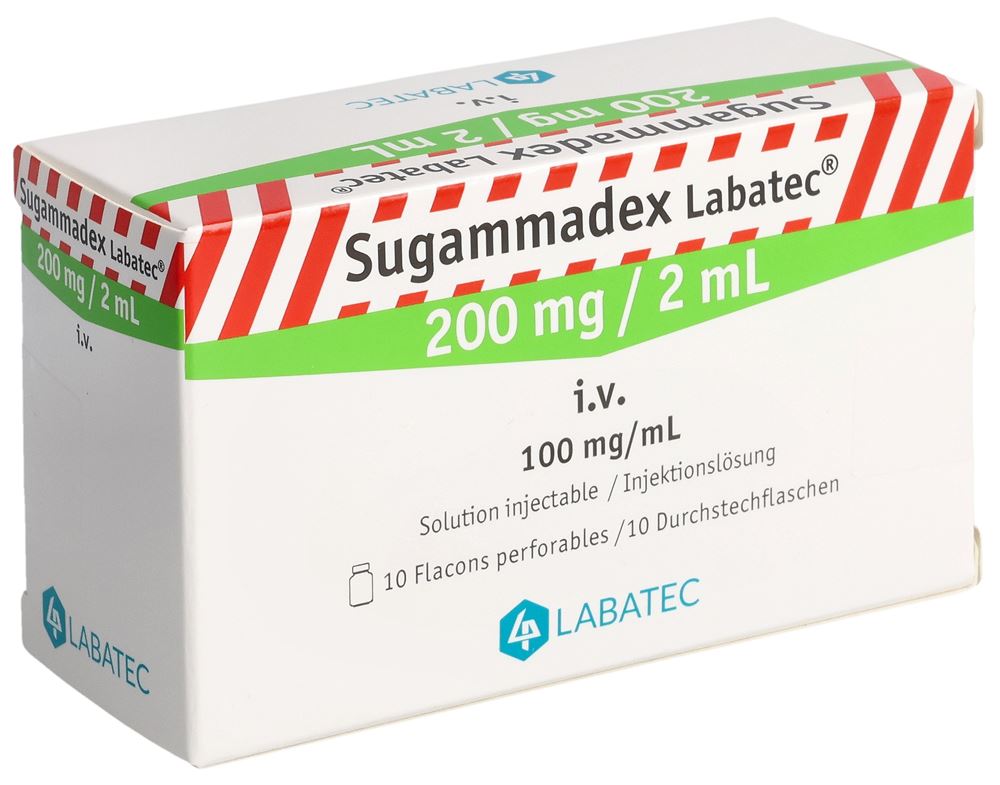 SUGAMMADEX Labatec sol inj 200 mg/2ml 10 pce