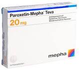 PAROXETIN Mepha Teva cpr pell 20 mg 14 pce