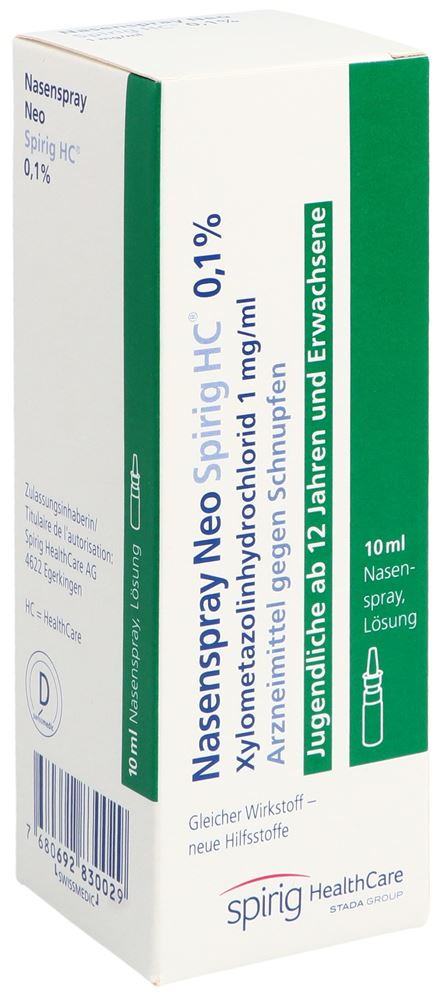 SPRAY NASAL NEO Spirig HC 0.1 % fl 10 ml