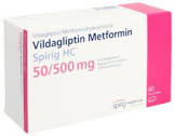 VILDAGLIPTIN Metformin Spirig HC 50/500mg 60 pce