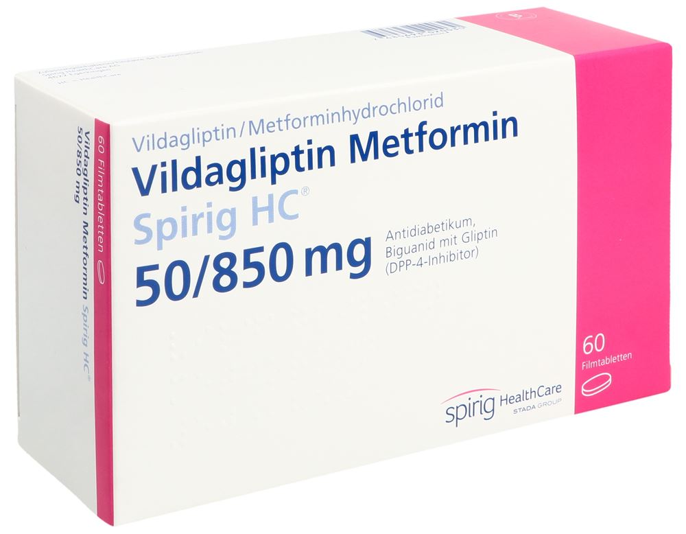 VILDAGLIPTIN Metformin Spirig HC 50/850mg 60 pce